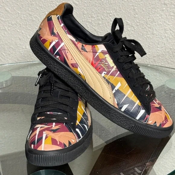 PUMA CLYDE MOON JUNGLE x Natural Multicolor Size 8.5 US Men's Sneakers - Picture 13 of 13